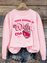 Women's Retro Funny Proud Member Of Club We Do Not Care Menopause Perimenopause Print  Sweatshirt