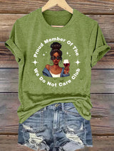 Women's  Retro Funny Proud Member Of Club Menopause Perimenopause Print T-Shirt