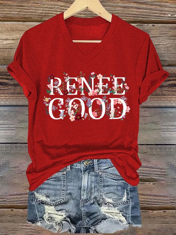 Women's Justice for Renee Nicole Good  Print Casual T-Shirt