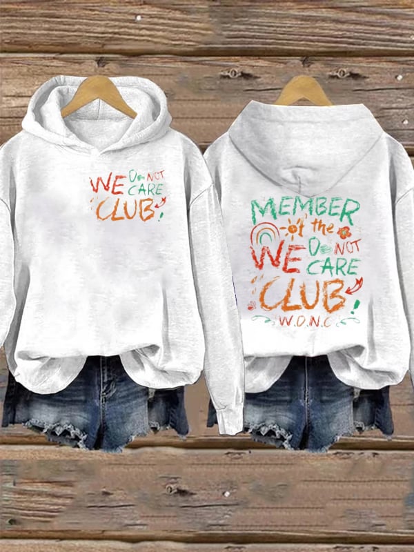 Retro Funny Proud Member Of WDNC Club Menopause Perimenopause Print Hoodie