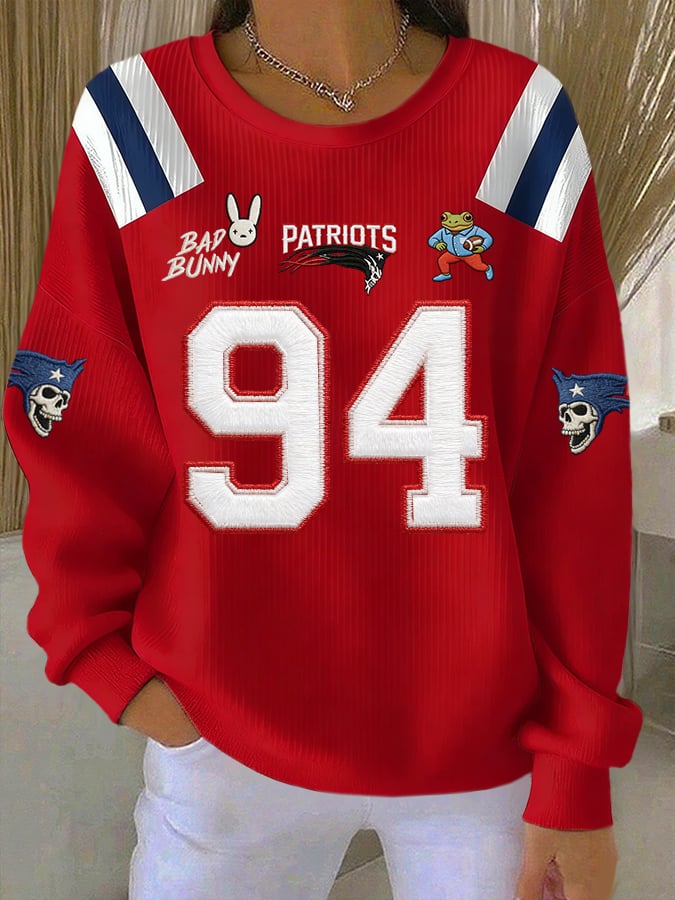 Women's Puerto Rico Print Casual Sweatshirt