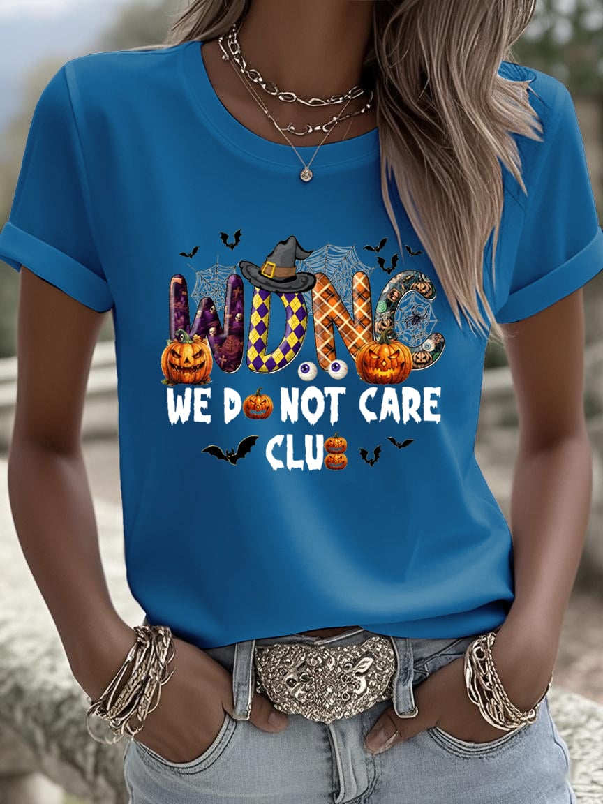 🔥Buy 3 Get 15% Off🔥Women's Halloween WDNC Menopause And Perimenopause Print T-Shirt
