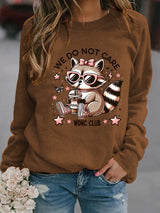 🔥Buy 3 Get 15% Off🔥Women's  Cute little raccoon for Women's WDNC Menopause & Perimenopause Printed   Sweatshirt