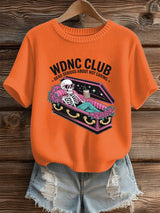 🔥Buy 3 Get 15% Off🔥Women's Halloween WDNC Menopause And Perimenopause Print T-Shirt