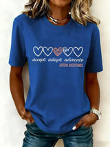 Women's Autismacceptance Art Print T-Shirt