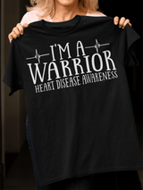Women's Heart Disease Awareness Print T-shirt