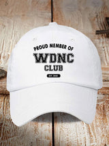 Retro Proud Member Of WDNC Club Est. 2025 Menopause Perimenopause Print Baseball Cap