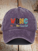 🔥Buy 3 Get 15% Off🔥Unisex  Retro Funny WDNC We Do Not Care Club Menopause Perimenopause Print Baseball Cap