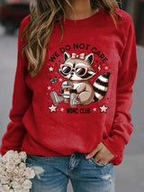 🔥Buy 3 Get 15% Off🔥Women's  Cute little raccoon for Women's WDNC Menopause & Perimenopause Printed   Sweatshirt