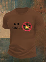 🔥Buy 3 Get 15% Off🔥Men's   NO KINGS Print T-Shirt