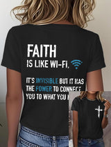Women'S Casual Faith Short Sleeve T-Shirt