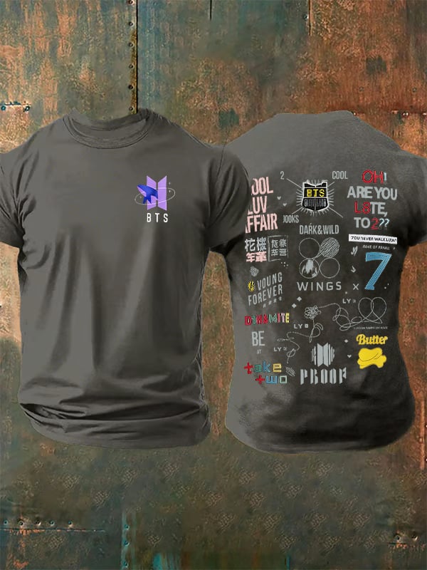 Men's  BTS Print T-Shirt