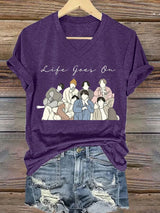 Women's BTS  Print Casual T-Shirt