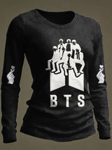 Women's K-pop Print T-Shirt