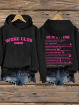 🔥Buy 3 Get 15% Off🔥Retro Funny WDNC Club Menopause Perimenopause Print Hoodie
