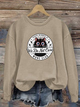 Women's  Retro Funny Proud Member Of Club We Do Not Care Menopause Perimenopause Print Sweatshirt