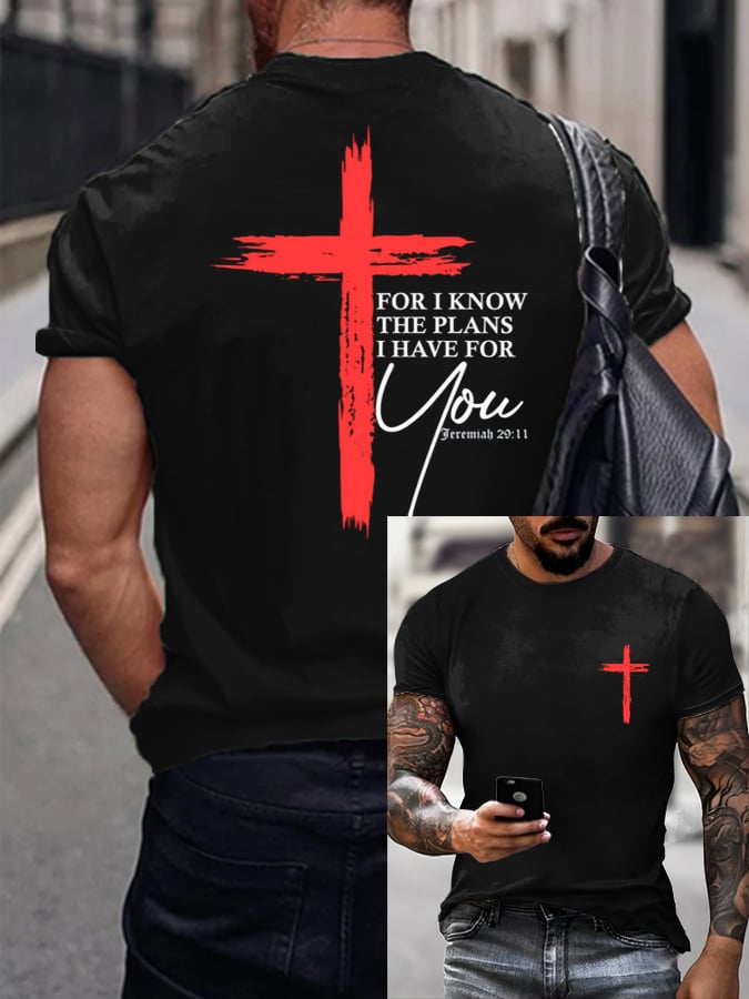 Men's Faith  Printed Casual T-Shirt