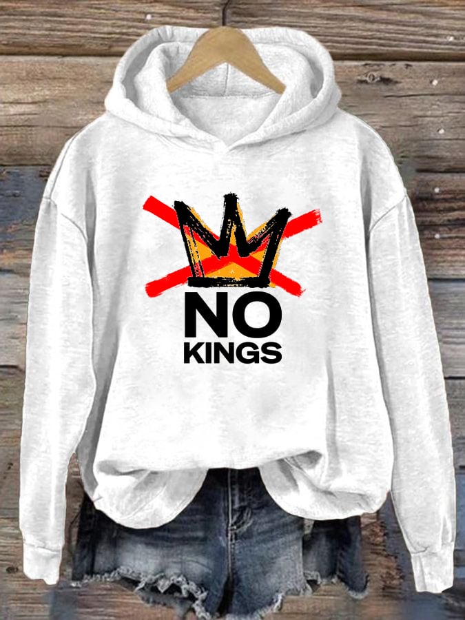 🔥Buy 3 Get 15% Off🔥Women's  America has No Kings Printed Casual Hoodies