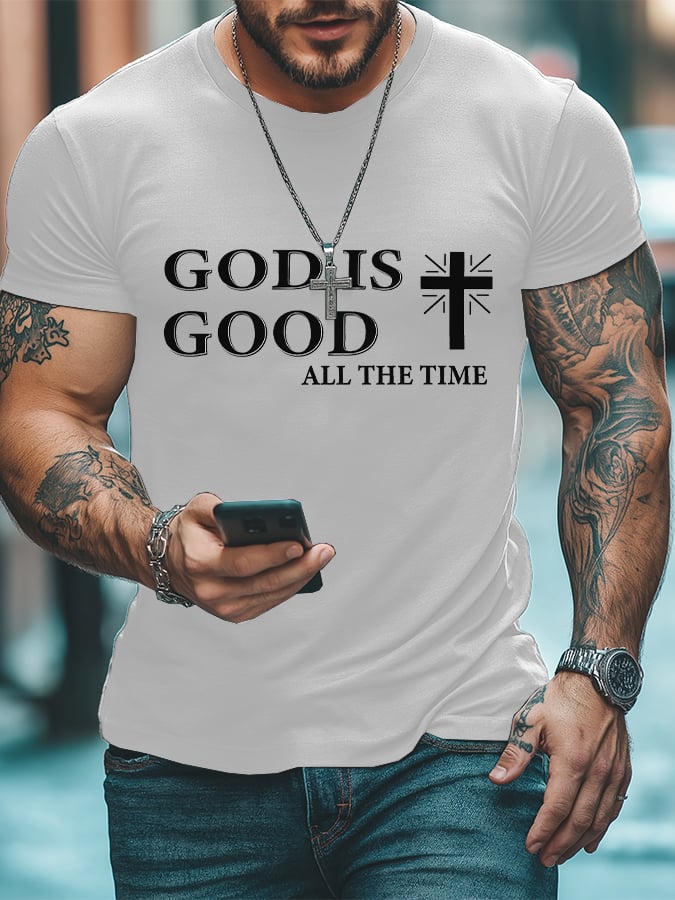 Men's God Is Good Faith Printed T-Shirt