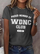 🔥Buy 3 Get 15% Off🔥Retro Proud Member Of WDNC Club Est. 2025 Menopause Perimenopause Print T-Shirt