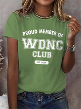🔥Buy 3 Get 15% Off🔥Retro Proud Member Of WDNC Club Est. 2025 Menopause Perimenopause Print T-Shirt