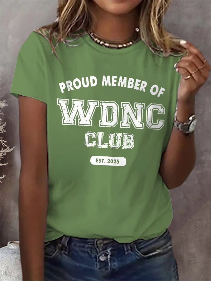 🔥Buy 3 Get 15% Off🔥Retro Proud Member Of WDNC Club Est. 2025 Menopause Perimenopause Print T-Shirt