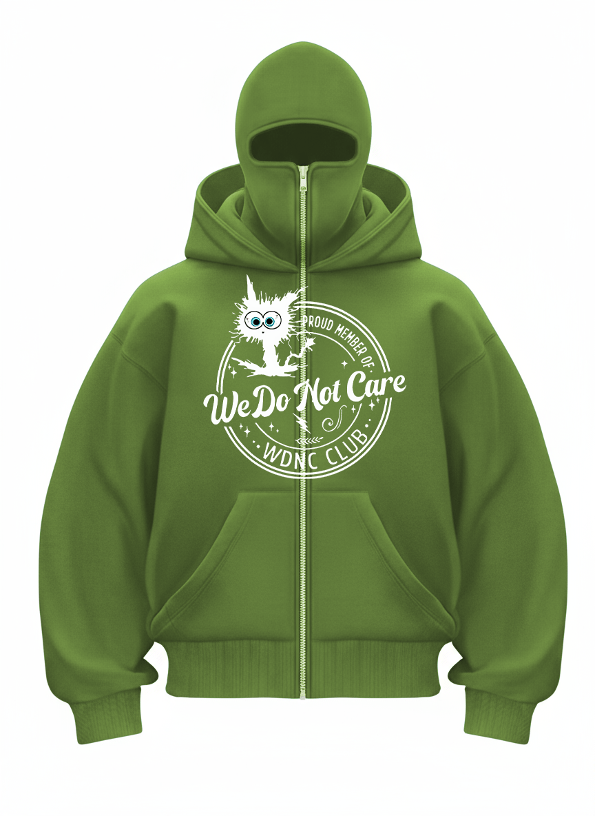 Men's  Zipped Hoodie Of WDNC Club Menopause Perimenopause Print  Hoodie
