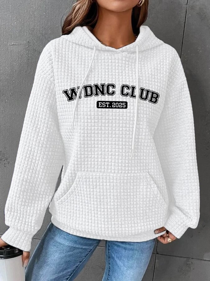 🔥Buy 3 Get 15% Off🔥Retro Funny Funny WDNC Club Est. 2025 Menopause Perimenopause Print Hoodie