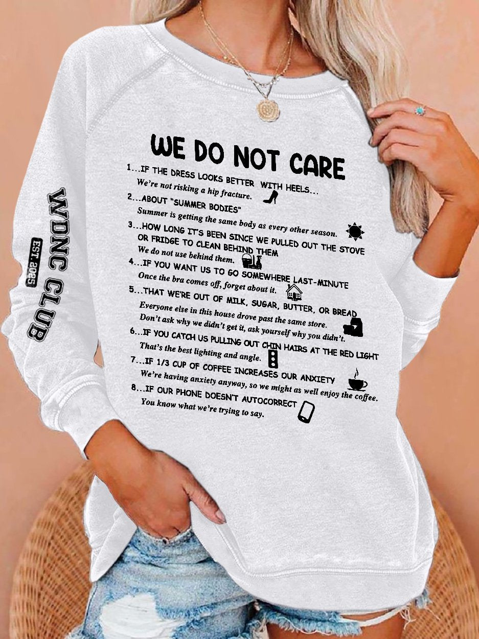 🔥Buy 3 Get 15% Off🔥Retro Funny WDNC Club Menopause Perimenopause Print Sweatshirt