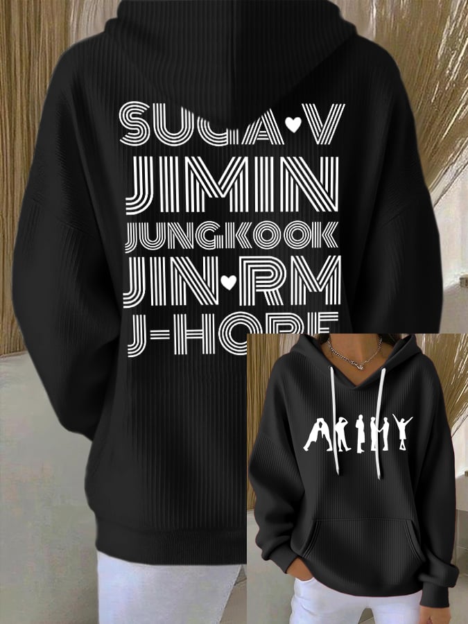 Women's K-pop boy band hoodie