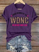 Women's  Retro Funny Proud Member Of Club Menopause Perimenopause Print T-Shirt