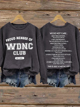 🔥Buy 3 Get 15% Off🔥Retro Proud Member Of WDNC Club Est. 2025 Menopause Perimenopause Print Sweatshirt