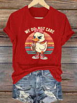 Women's  Retro Funny Proud Member Of Club We Do Not Care Menopause Perimenopause Print  T-Shirts