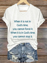 Women'S Casual Faith Short Sleeve T-Shirt