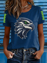 Women's Football Print T-shirt