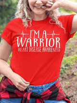 Women's Heart Disease Awareness Print T-shirt