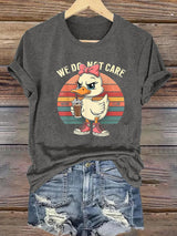 Women's  Retro Funny Proud Member Of Club We Do Not Care Menopause Perimenopause Print  T-Shirts