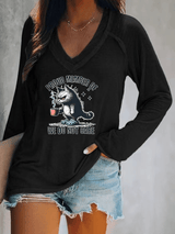 🔥Buy 3 Get 15% Off🔥Women's  V-neck Retro Funny Proud Member Of  Club Menopause Perimenopause Print T-Shirt