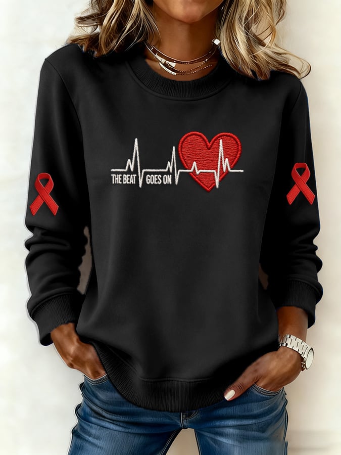 Women's Heart Disease Awareness Promotional Printed Top