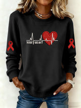 Women's Heart Disease Awareness Promotional Printed Top