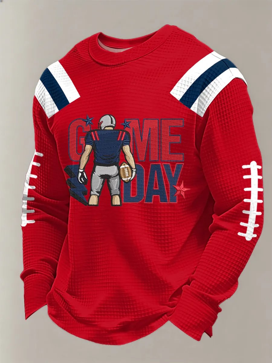Men's Football Printed Casual Top
