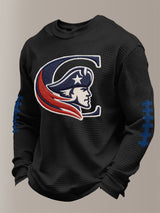 Men's Football Print Waffle T-Shirt