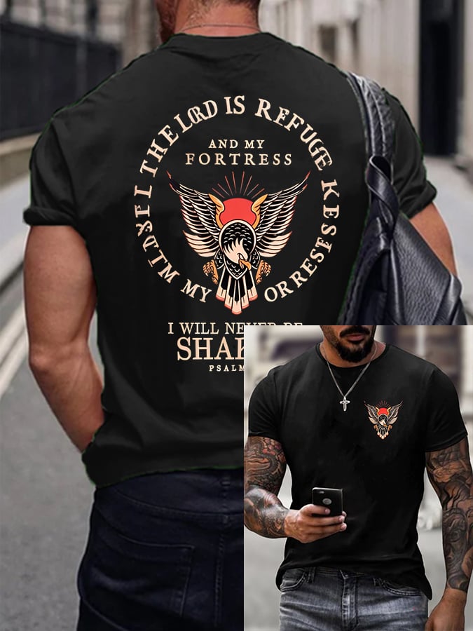 Men's Psalm 91 Printed Casual T-Shirt