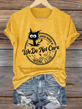 🔥Buy 3 Get 15% Off🔥Retro Funny Proud Member Of WDNC Club We Do Not Care Menopause Perimenopause Print T-Shirt