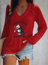 🔥Buy 3 Get 15% Off🔥Women's  V-neck Retro Funny Proud Member Of  Club Menopause Perimenopause Print T-Shirt
