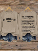 Retro Funny WDNC Menopause Perimenopause Print Sweatshirt