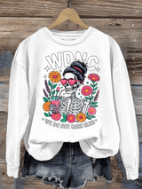 Women's Retro Funny Proud Member Of Club We Do Not Care Menopause Perimenopause Print Sweatshirt