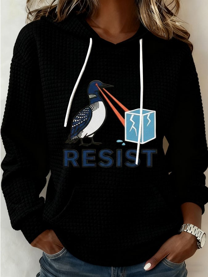 Women's Resist Print Casual Sweatshirt