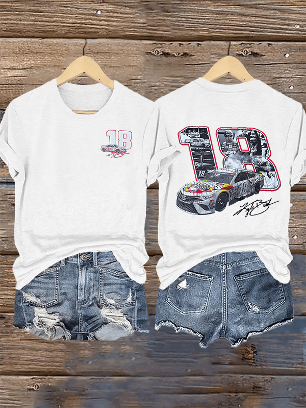 Women's  Racing Print T-Shirt