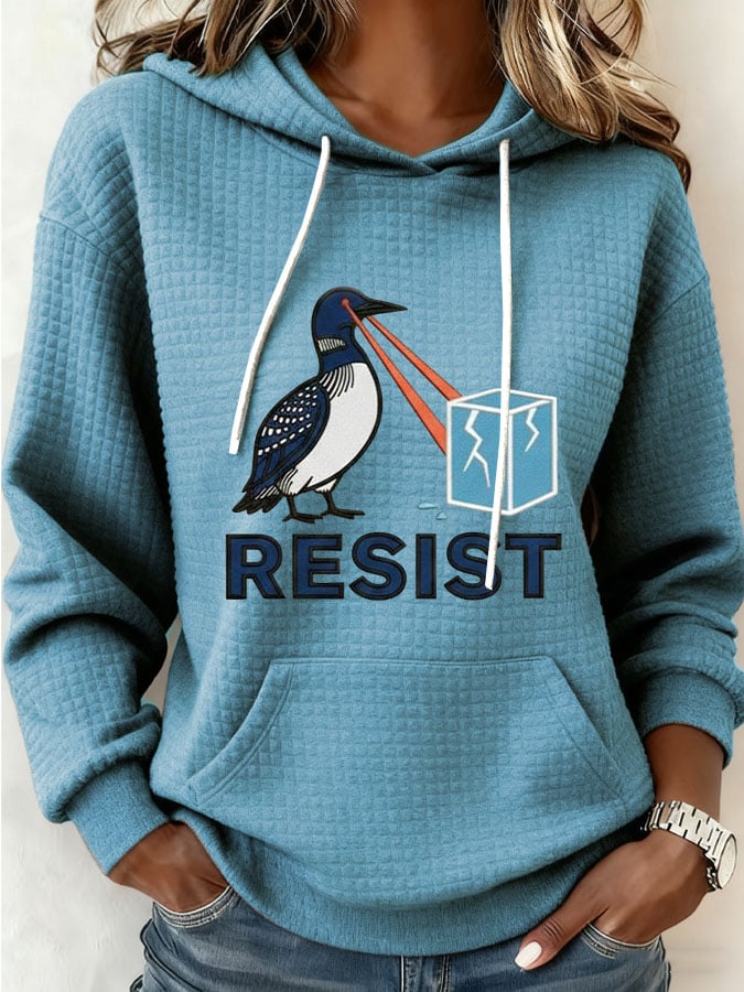 Women's Resist Print Casual Sweatshirt
